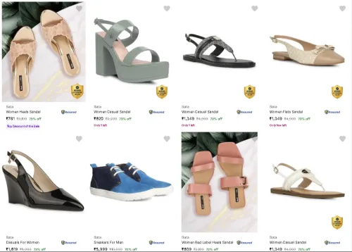 Image of Bata Footwears up to 75% Discount