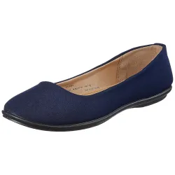 Bata Lycra Dip Womens Blue Ballerina