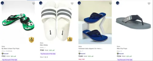 Image of Bata Men Flip Flops upto 63% Discount