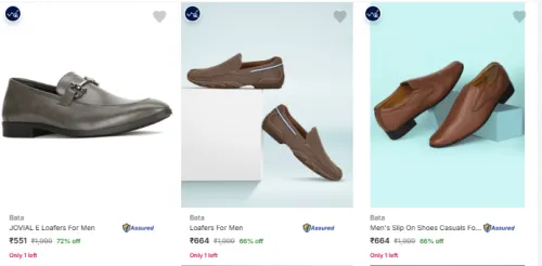 Image of Bata Men’s Casual Shoes at minimum 60% Discount