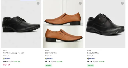 Image of Bata Men’s Formal Shoes upto 68% Discount