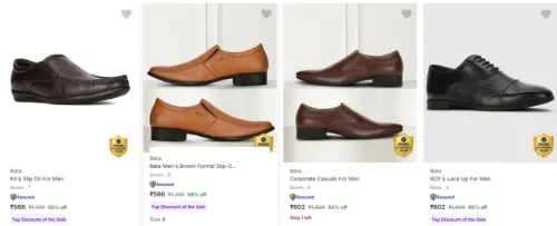 Image of Bata Men’s Formal Shoes upto 82% Discount
