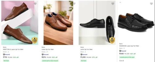 Image of Bata Men’s Formal Shoes upto 82% Discount