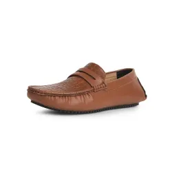 Bata Mens Loafer Shoes - Tan