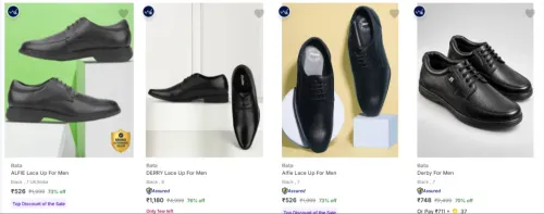 Image of Bata Men’s Shoes upto 76% Discount