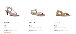Bata Sandals at Minimum 70% Discount