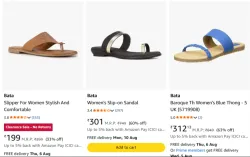 Bata Womens Footwears Starting at ₹199