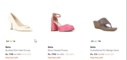 Bata womens heels up to 70% Discount