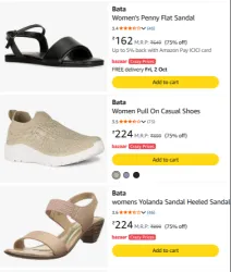 Bata Womens Panny Flat 75% Discount