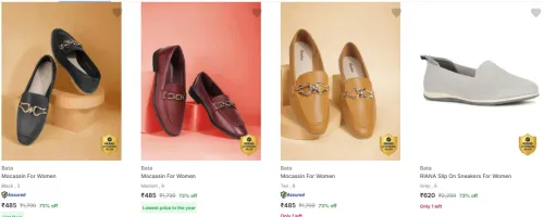 Image of Bata Women's Casual Shoes at minimum 70% Discount