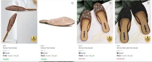 Image of Bata Women's Flats at minimum 70% Discount