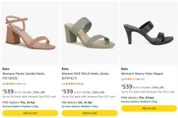 Bata Womens Footwear at minimum 70% Discount