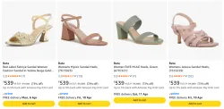 Bata Womens Footwear at minimum 70% Discount