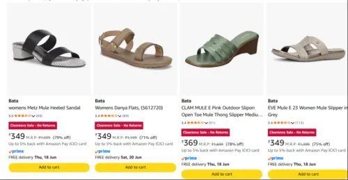 Image of Bata Women's Footwear up to 80% Discount