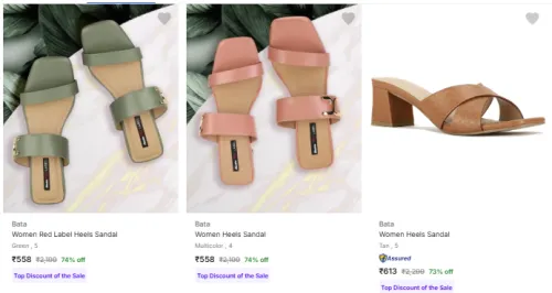Image of Bata Women's Heels at minimum 73% Discount