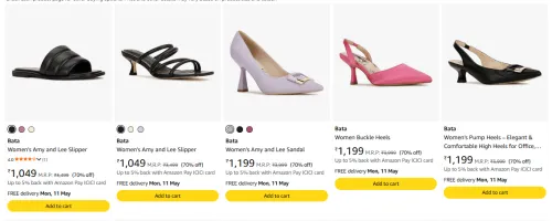 Image of Bata Women's sandal at 70% discount 