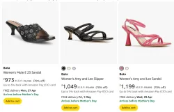 Bata Womens sandal at 70% discount 