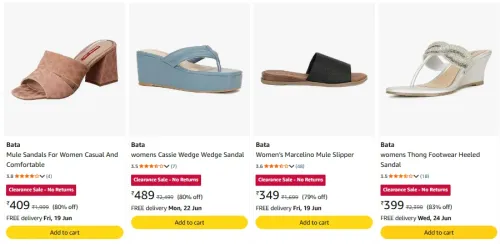 Image of Bata Women's Sandal upto 83% discount 