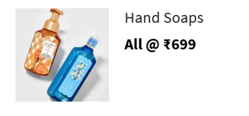 Image of Bath & Body Works Offer: All Hand Soaps @ ₹699