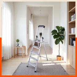 Bathla 5-Step Foldable Aluminium Home Ladder