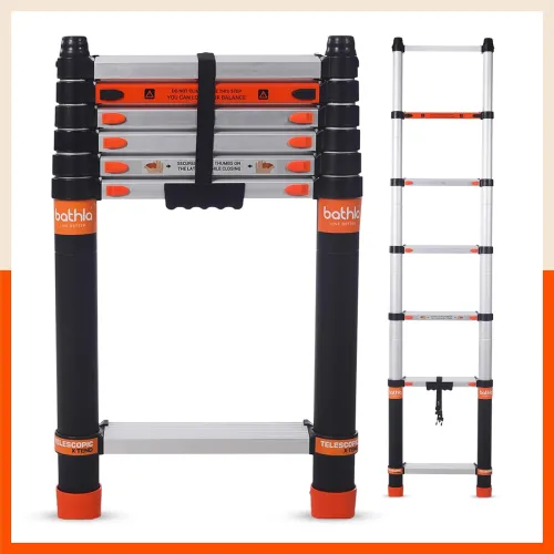 Image of Bathla 6.5ft Aluminium Telescopic Ladder 