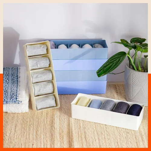 Image of Bathla Drawer 5 Grids Organizers 2Pcs 