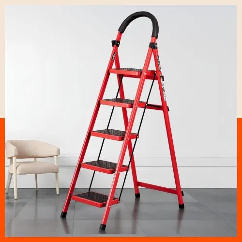 Image of Bathla Everest 5-Step Steel Ladder 
