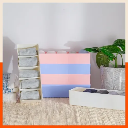 Image of Bathla Set of 2 Drawer Organizers