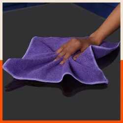 Bathla Spic & Span Multi Purpose Micro Fiber Cleaning Cloth - 380 GSM: 40cmx40cm (Pack of 5 - Purple)