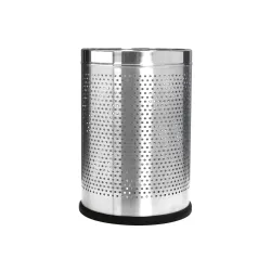 Bathla Stainless Steel Perforated Open Dustbin - 8 Litres