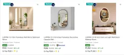 Bathroom Mirrors at minimum 85% Discount