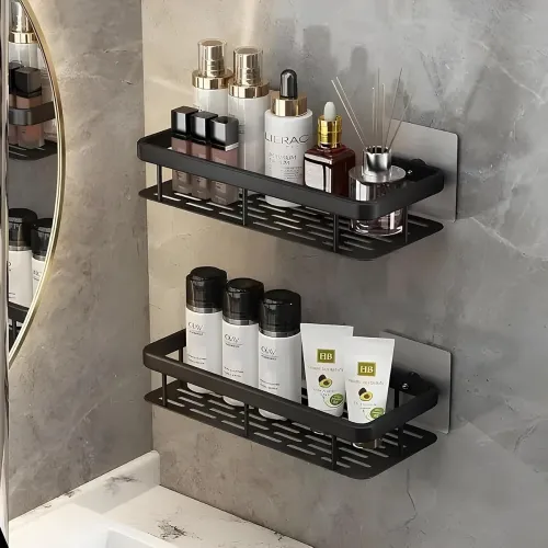 Image of Bathroom Organiser Without Drill Bathroom Shelves