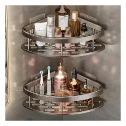 Bathroom Organizer Without Drill | Self Adhesive Wall Shelf for Bathroom