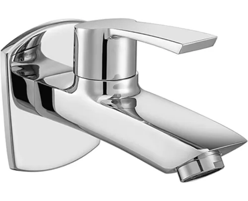 Image of BATHSENSE Bib Cock with Wall Flange (Chrome, Brass Body)