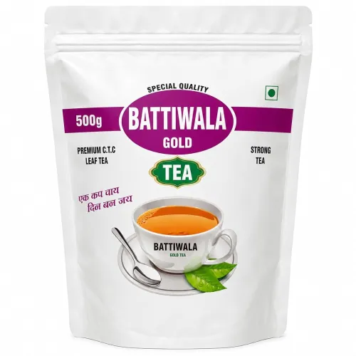 Image of Battiwala Gold Premium CTC Leaf Tea 500g Rich Aroma