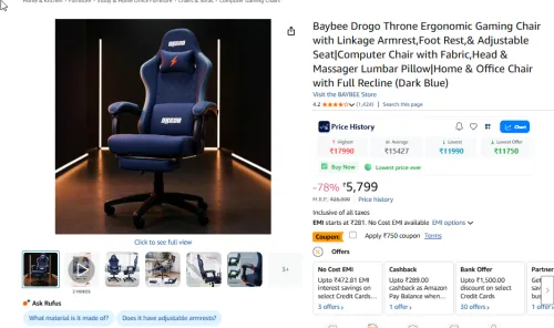 Image of Baybee Drogo Throne Ergonomic Gaming Chair 