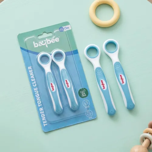 Image of Baybee Soft Silicone Baby Tongue Cleaner 