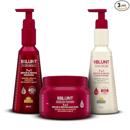 Image of BBlunt 7 in 1 Repair & Revive Hair Combo (Shampoo + Conditioner + Hair Mask)