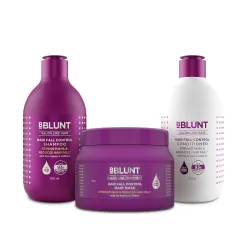BBlunt Hair Fall Control Combo | Shampoo + Conditioner + Hair Mask | Reduces Hair Fall | Strengthens Hair | Enriched wit