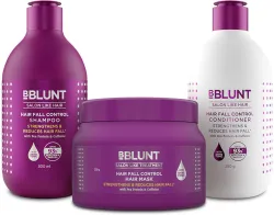 BBlunt Hair Fall Control Hair Mask 250 g + Hair Fall Control Shampoo 300 ml + Hair Fall Control Conditioner 250 g (3 Items in the set)