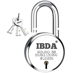 BDA 50mm Round Double Lock with 6-Lever Technology