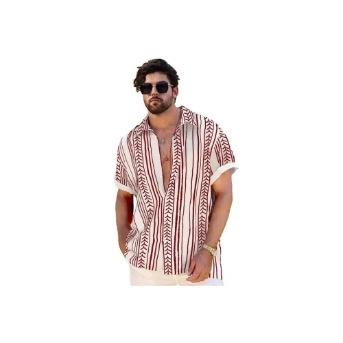 Image of BE ACTIVE Men's Printed Design Half Sleeve Shirt