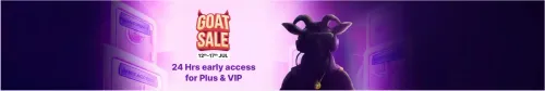 Image of Be Active Tonight : Flipkart GOAT SALE Start Early For Plus Members.