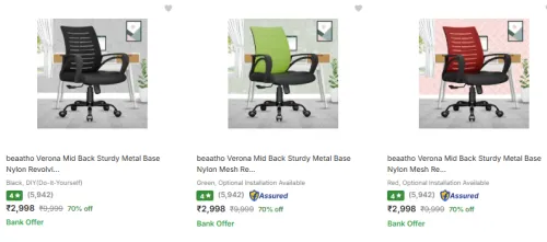 Image of Beaatho Office Chairs Upto 70% Discount 