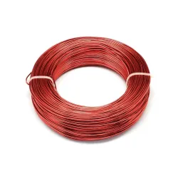 Beadsnfashion 10 Meters Aluminium Craft Wire for Art & Craft, Jewellery Design, Wire Wrapping, Flower Decoration, Floral Arrangement and DIY Handmade Projects (Red, 1 MM)