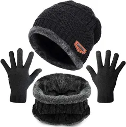 Beanie wintercap neck with gloves Cap