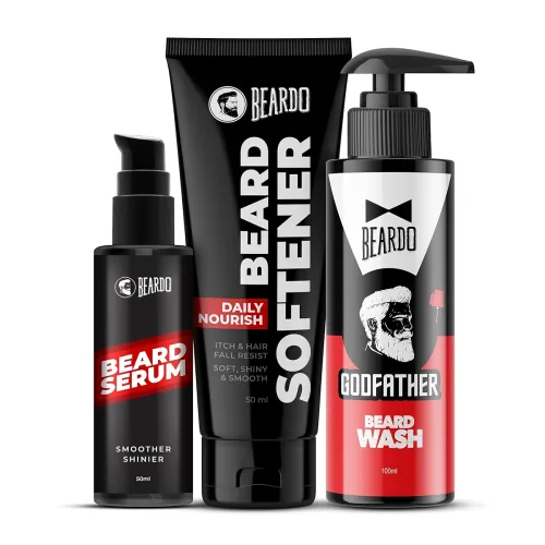 Image of Beard Serum 50ml,Beard Softener 50g 100ml (Set of 3)