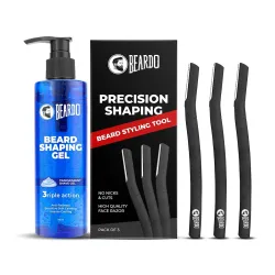Beard Styling Tool & Beard Shaping Gel 110ml | Shaving gel with Anti-Redness
