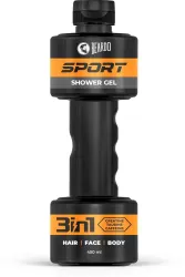 BEARDO 3 in 1 Sport Shower Gel | Refreshing & Energizing Cleanse for Active Men (450 ml)
