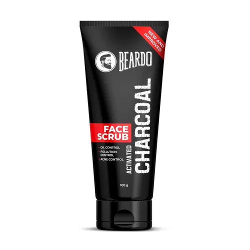 Image of Beardo Activated Charcoal Face Scrub, 100 gm